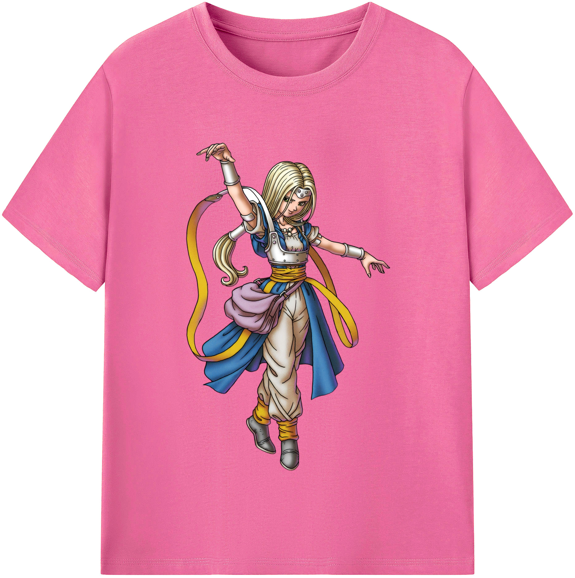 （画像用） ドラゴンクエスト Doragon Kuesuto Dragon Quest レディースカジュアルプリントTシャツ（綿100％）